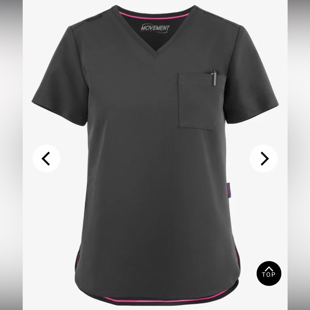 Women's Gray Scrub Top